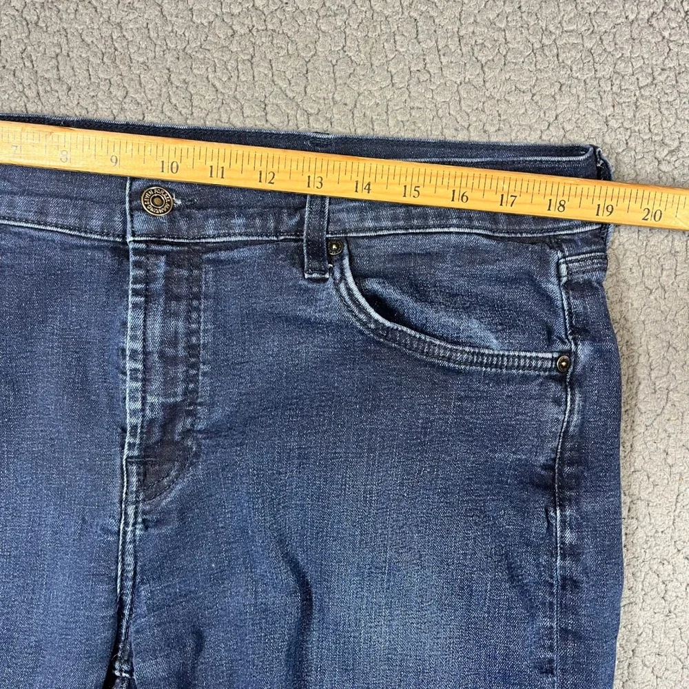 7 For All Mankind Mens Dark Wash Straight Leg Stretch Denim Jeans Size 38x27